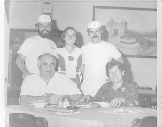 Brunetto Family at Restaurant